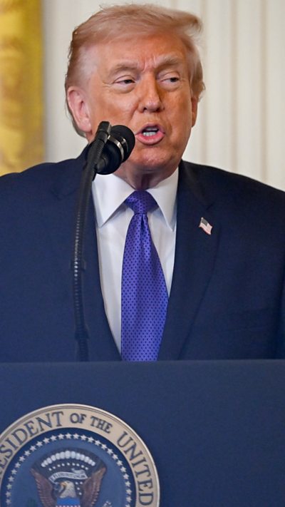 Trump speaks at presser