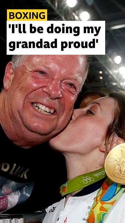 Jade Jones and her grandfather