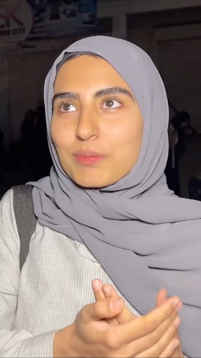 Student at Tehran medical university, Faiza Maqsood speaks to the BBC