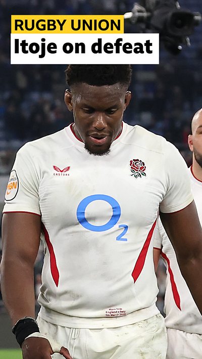 England captain Maro Itoje looking sad after Italy defeat