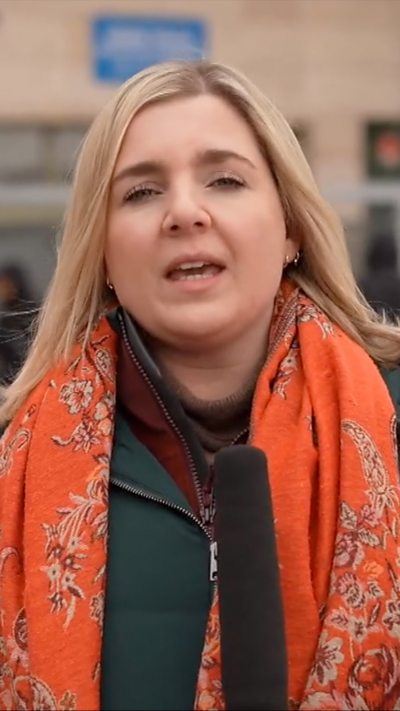 The BBC's Emily Wither at the Turkey-Iran border