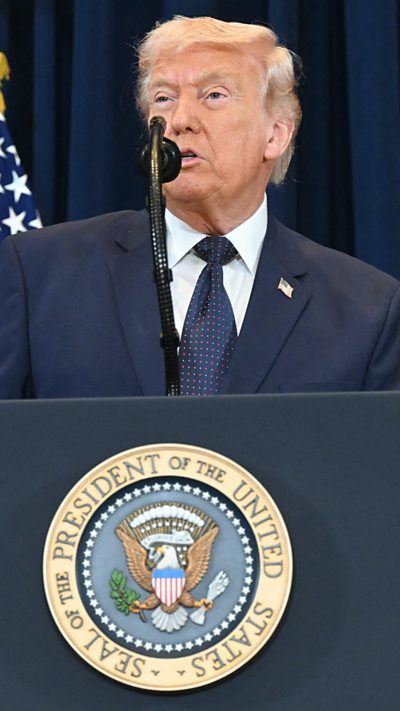 Trump says US operations in Iran 'ahead of timeline'