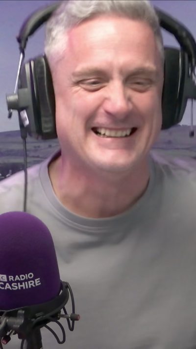 Graham Liver in BBC Radio Lancashire studio