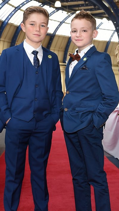 Hughie and Freddie at the MAD awards ceremony