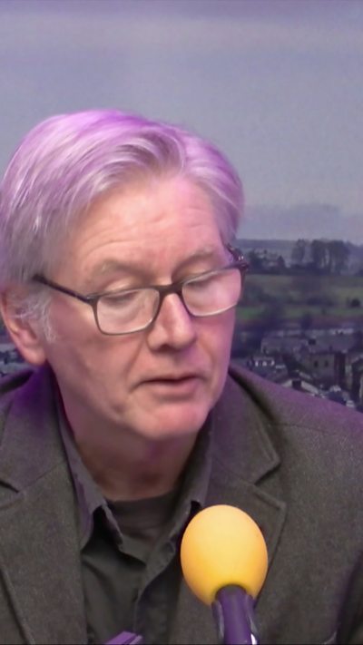 Chris Moss in BBC Radio Lancashire studio