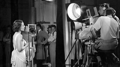 Singer Helen McKay accompanied by Lew Stone's Band for RadiOlympia, 1936.