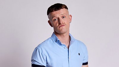 Close up of Chris Walley in character as Jock O’Keeffe. 