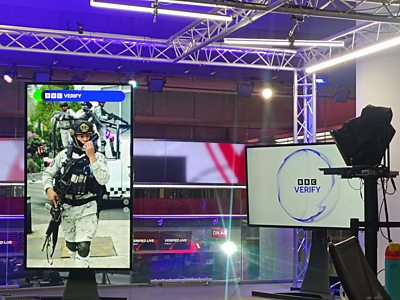 Image of BBC Verify studio