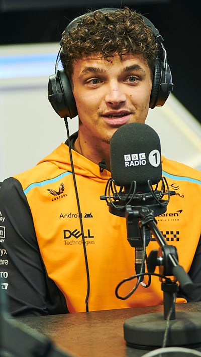 Lando Norris joins Greg James in the BBC Radio 1 studio.