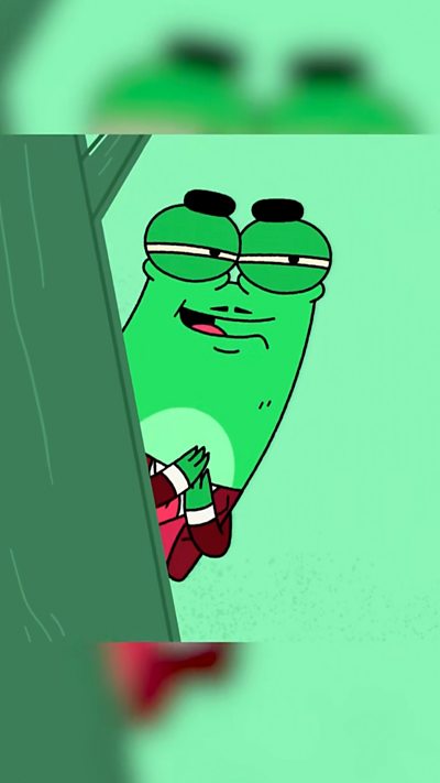 Frog is up to something...