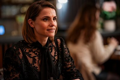 Amanda (CHARLOTTE RILEY) in Babies (Photo credit: BBC/Snowed-In/Amanda Searle)