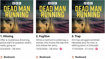 Examples from Dead Man Running, episodes 1, 2 and 3.