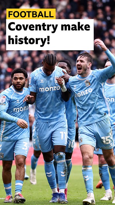 Coventry City celebrate