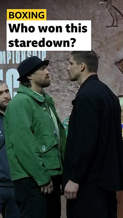 Who won this staredown?