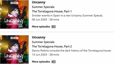Examples from Uncanny using The Torrelaguna House, Part 1 and Part 2.