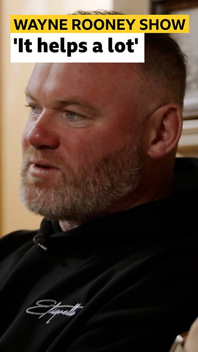 Wayne Rooney next to the caption, 'It helps a lot'.