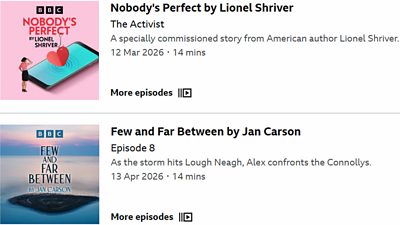 Examples of audiobooks on �鶹�� Sounds