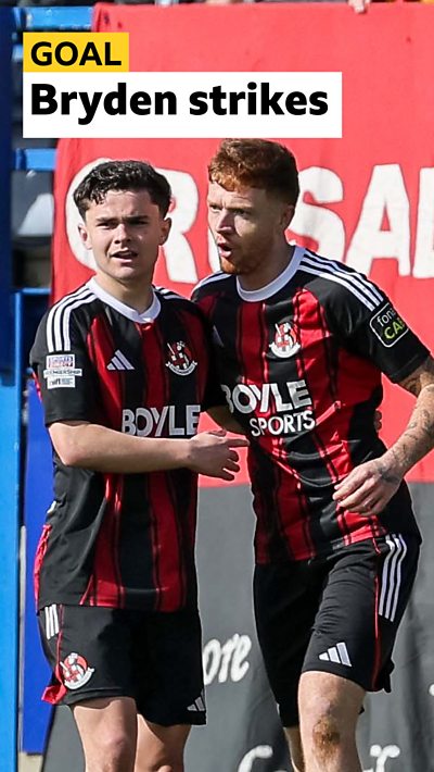 Crusaders Fraser Bryden celebrates his goal