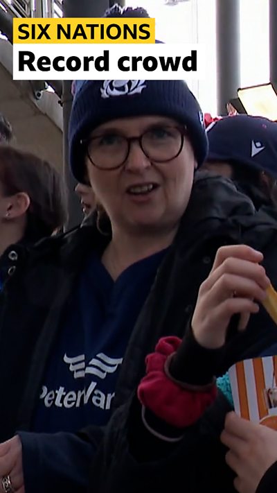 Scottish women rugby fans