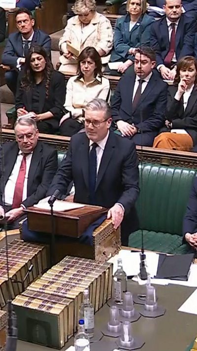 Starmer in the House of Commons