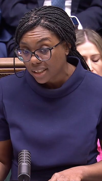 Kemi Badenoch speaks in the House