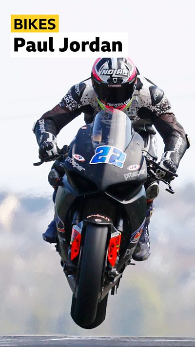 Paul Jordan in action at the Cookstown 100