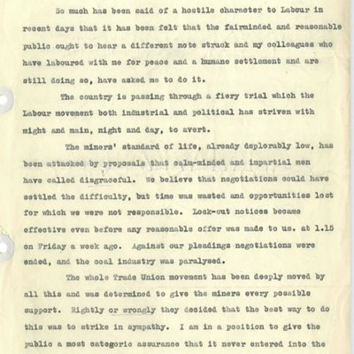 A Written Document from the BBC Archives 