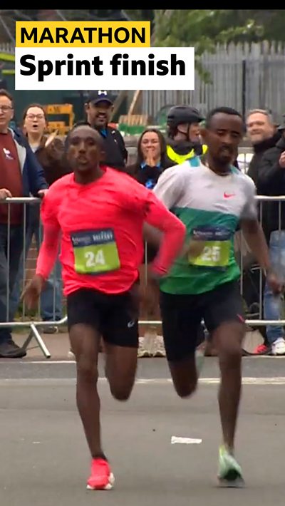 Abay Alemu wins the 2026 Belfast City Marathon