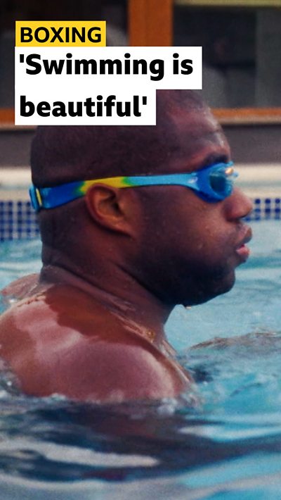 Heavyweight boxer Daniel Dubois explains his love for swimming