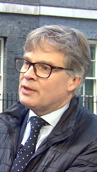 Nick Watt outside No 10 Downing Street