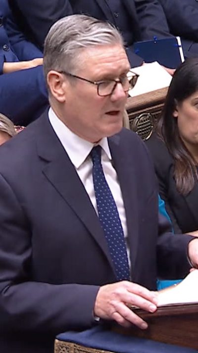 Keri Starmer in the House of Commons