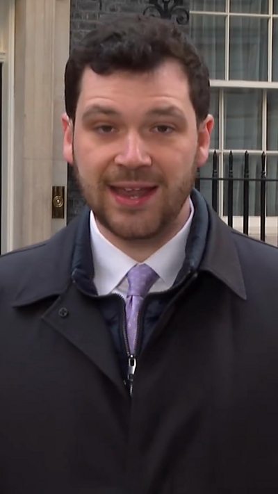 Zeffman speaking outside No10