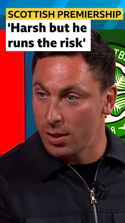 Brown reacts to Celtic penalty decision