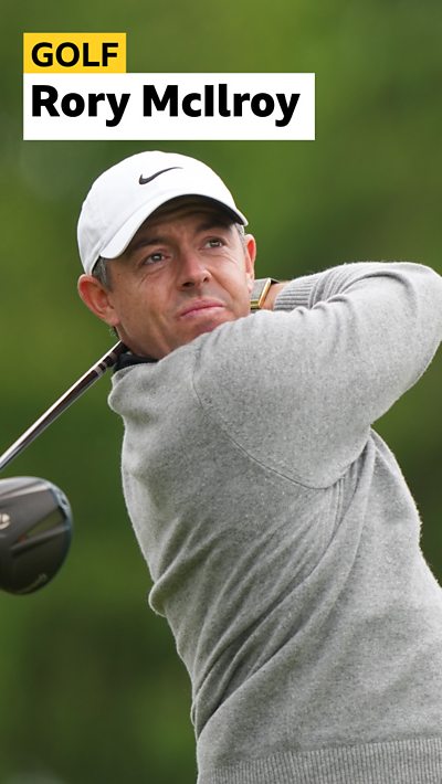 Rory McIlroy in action at the US PGA