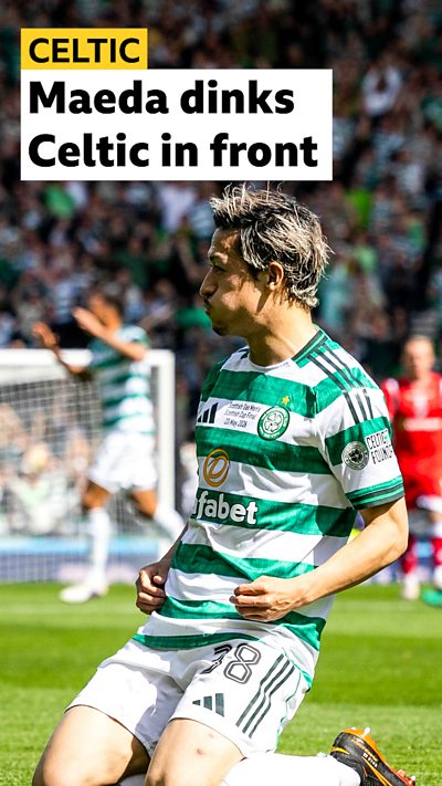 Maeda opens the scoring in the 2026 Scottish Cup Final