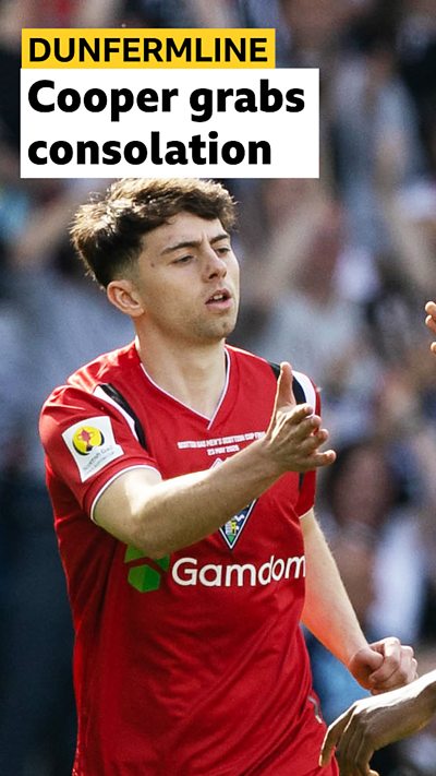 Consolation goal for Dunfermline in the 2026 Scottish Cup Final.