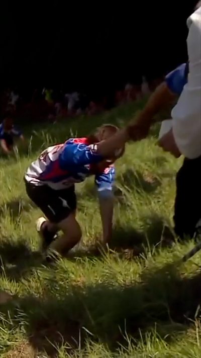 Children's uphill race won by son of 23-time champion