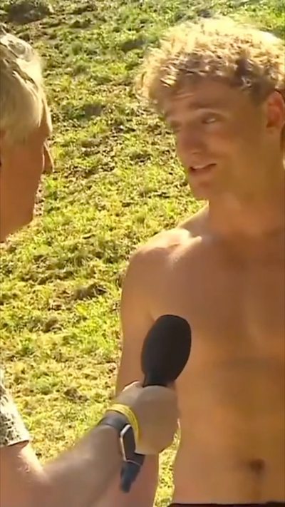 Otto on his win in the final race in the cheese rolling