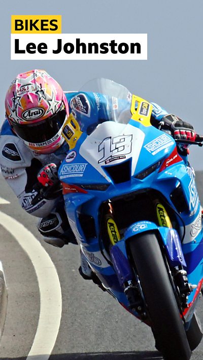 Lee Johnston in action at the NW200