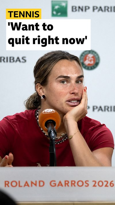 Sabalenka post match French Open