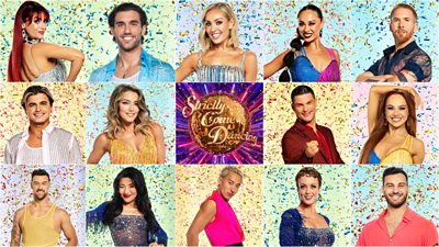 A collage of headshots of Strictly Come Dancing 2026's returning professional dancers, Dianne Buswell, Julian Caillon, Amy Dowden, Katya Jones, Neil Jones, Nikita Kuzmin, Jowita Przystał, Aljaž Škorjanec, Alexis Warr, Kai Widdrington, Nancy Xu, Carlos Gu, Lauren Oakley and Vito Coppola