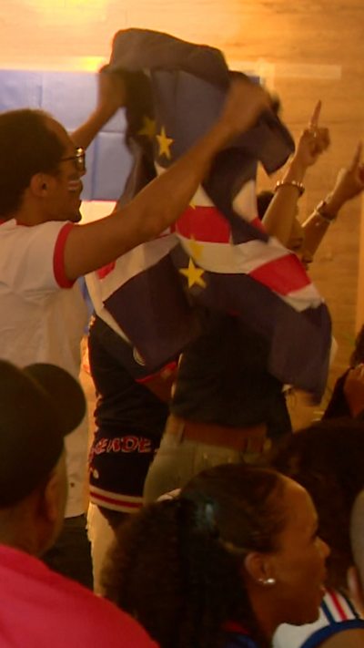 London's Cape Verde fans celebrate draw in World Cup debut