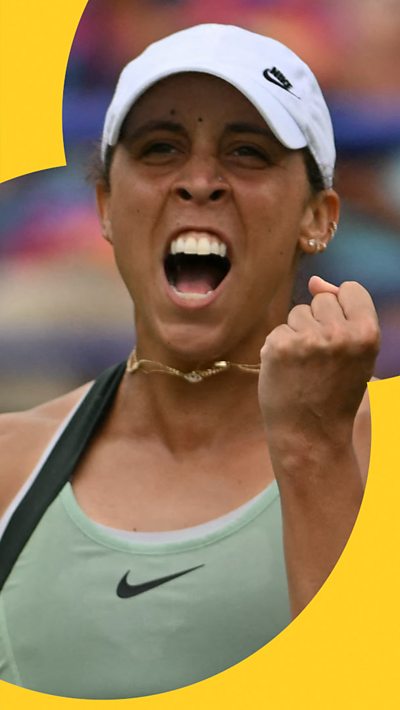Madison Keys cheers