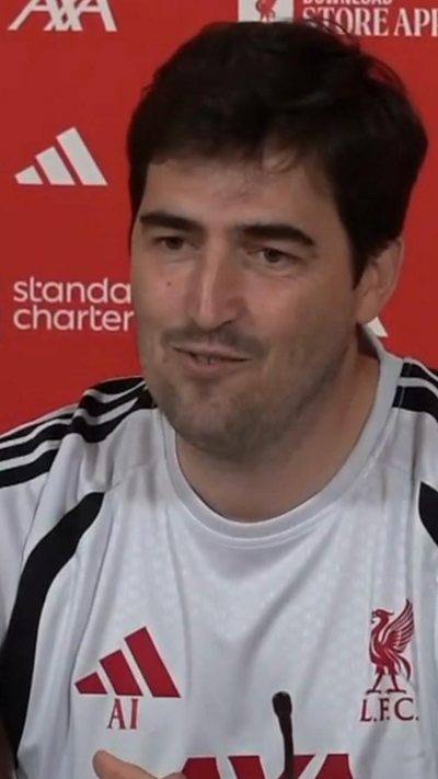 Andoni Iraola holds first press conference as Liverpool manager