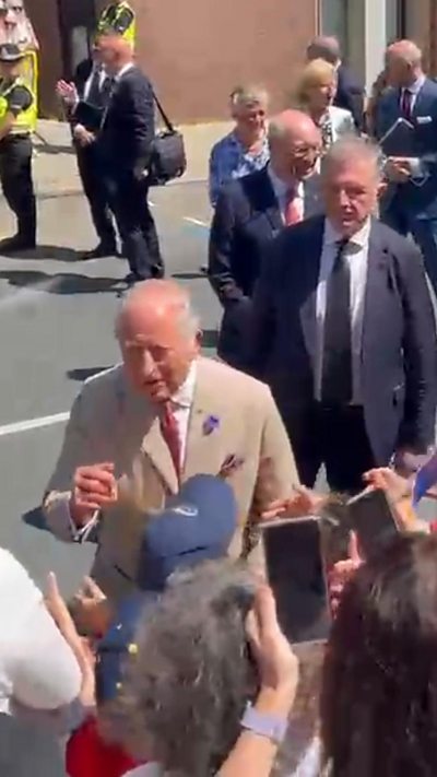 King Charles greets crowds during visit to Isle of Man