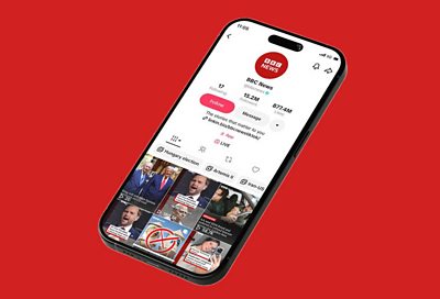 BBC News app on an iPhone