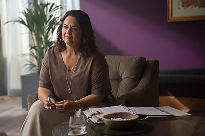 Mel (RUTH JONES) in The Rapture (Credit: BBC / Mammoth Screen Photographer: James Pardon)