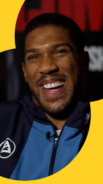 British heavyweight boxer Anthony Joshua