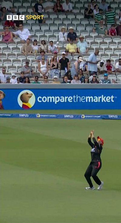 Alice Capsey takes a catch