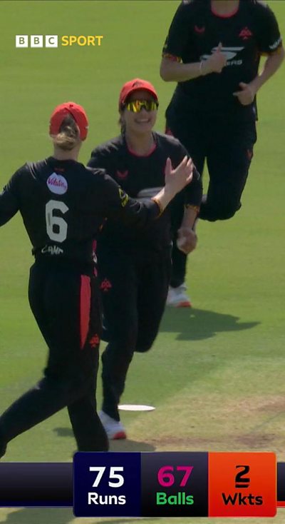 Birmingham Phoenix celebrating a wicket
